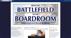 Desktop Screenshot of militarytransitionblog.com