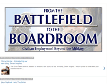 Tablet Screenshot of militarytransitionblog.com